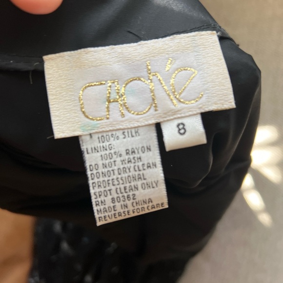 Vintage Cache beaded silk dress - Picture 4 of 5